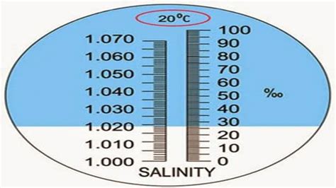 refractometer aquarium|refractometer calibration chart.